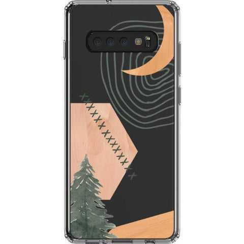 Galaxy S10 Plus Modern Abstract Nature Collage Clear Phone Case - The Urban Flair
