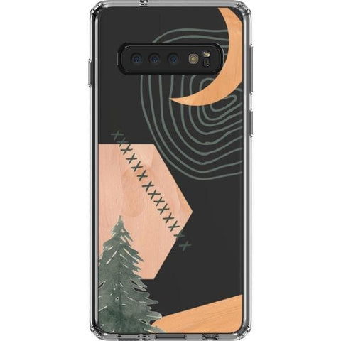 Galaxy S10 Modern Abstract Nature Collage Clear Phone Case - The Urban Flair