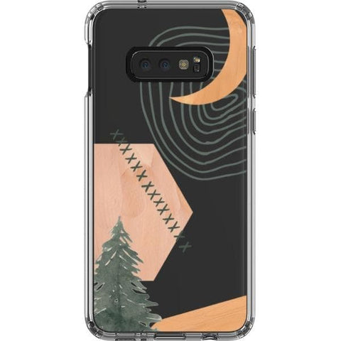Galaxy S10e Modern Abstract Nature Collage Clear Phone Case - The Urban Flair