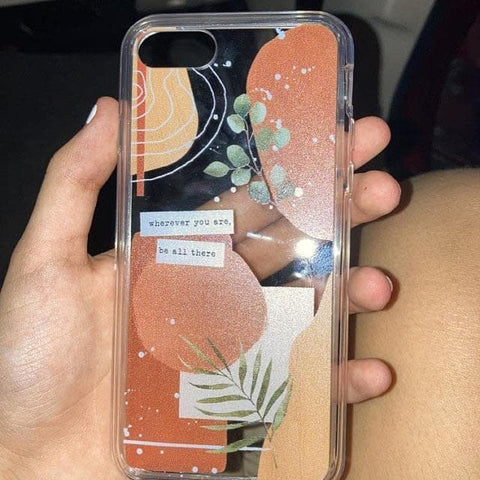 Modern Abstract Terracotta Collage Clear Phone Case iPhone 12 Pro Max by The Urban Flair (Customer Feat)