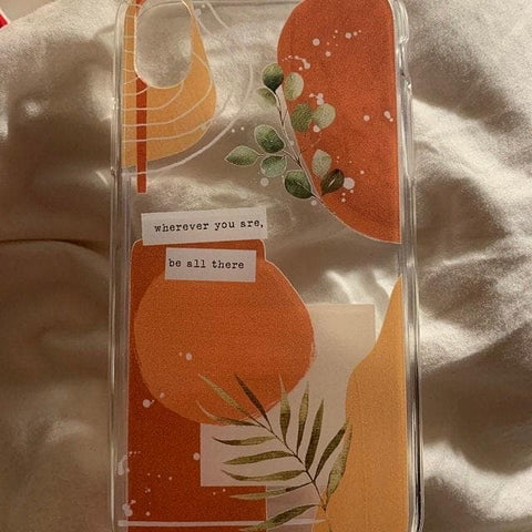 Modern Abstract Terracotta Collage Clear Phone Case iPhone 12 Pro Max by The Urban Flair (Customer Feat)