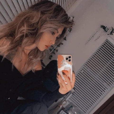 Modern Abstract Terracotta Collage Clear Phone Case iPhone 12 Pro Max by The Urban Flair (Customer Feat)