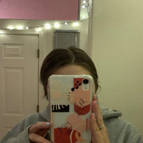 Modern Line Art Collage Clear Phone Case iPhone 12 Pro Max by The Urban Flair (Customer Feat)