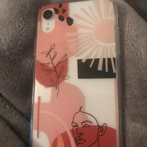 Modern Line Art Collage Clear Phone Case iPhone 12 Pro Max by The Urban Flair (Customer Feat)