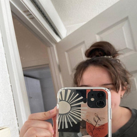 Modern Line Art Collage Clear Phone Case iPhone 12 Pro Max by The Urban Flair (Customer Feat)