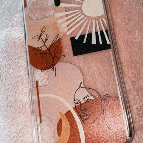 Modern Line Art Collage Clear Phone Case iPhone 12 Pro Max by The Urban Flair (Customer Feat)