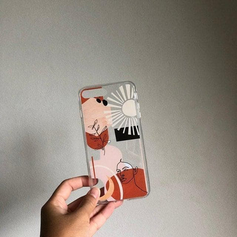 Modern Line Art Collage Clear Phone Case iPhone 12 Pro Max by The Urban Flair (Customer Feat)