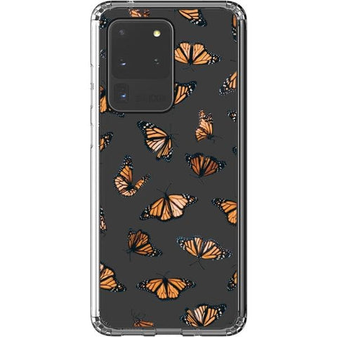 Galaxy S20 Ultra Monarch Butterfly Clear Phone Case - The Urban Flair