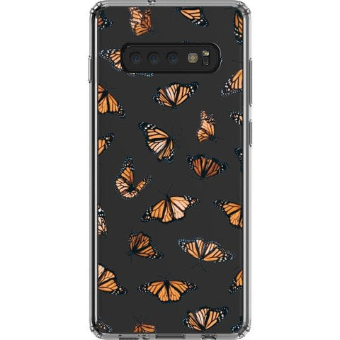 Galaxy S10 Plus Monarch Butterfly Clear Phone Case - The Urban Flair