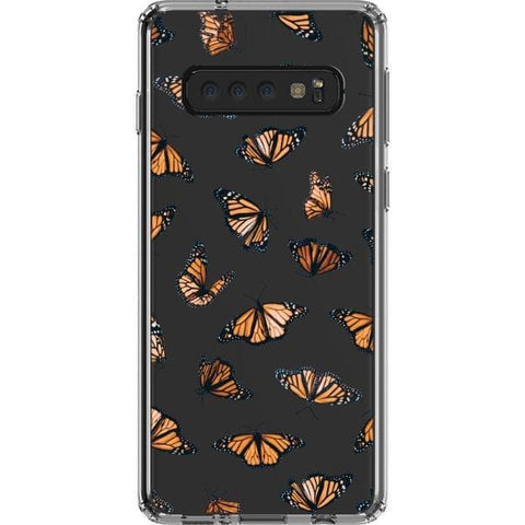 Galaxy S10 Monarch Butterfly Clear Phone Case - The Urban Flair