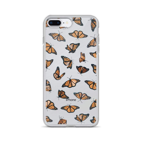 Monarch Butterfly Clear Phone Case iPhone 12 Pro Max by The Urban Flair (Aesthetic Monarch Butterfly Case For iPhone 12 Mini 11 Pro Max 7 8 SE 2020 XR XS Clear Cover With Butterflies Design Galaxy S20 Fe S21 Ultra Feat)