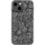 Monstera Leaf Line Art Clear Phone Case