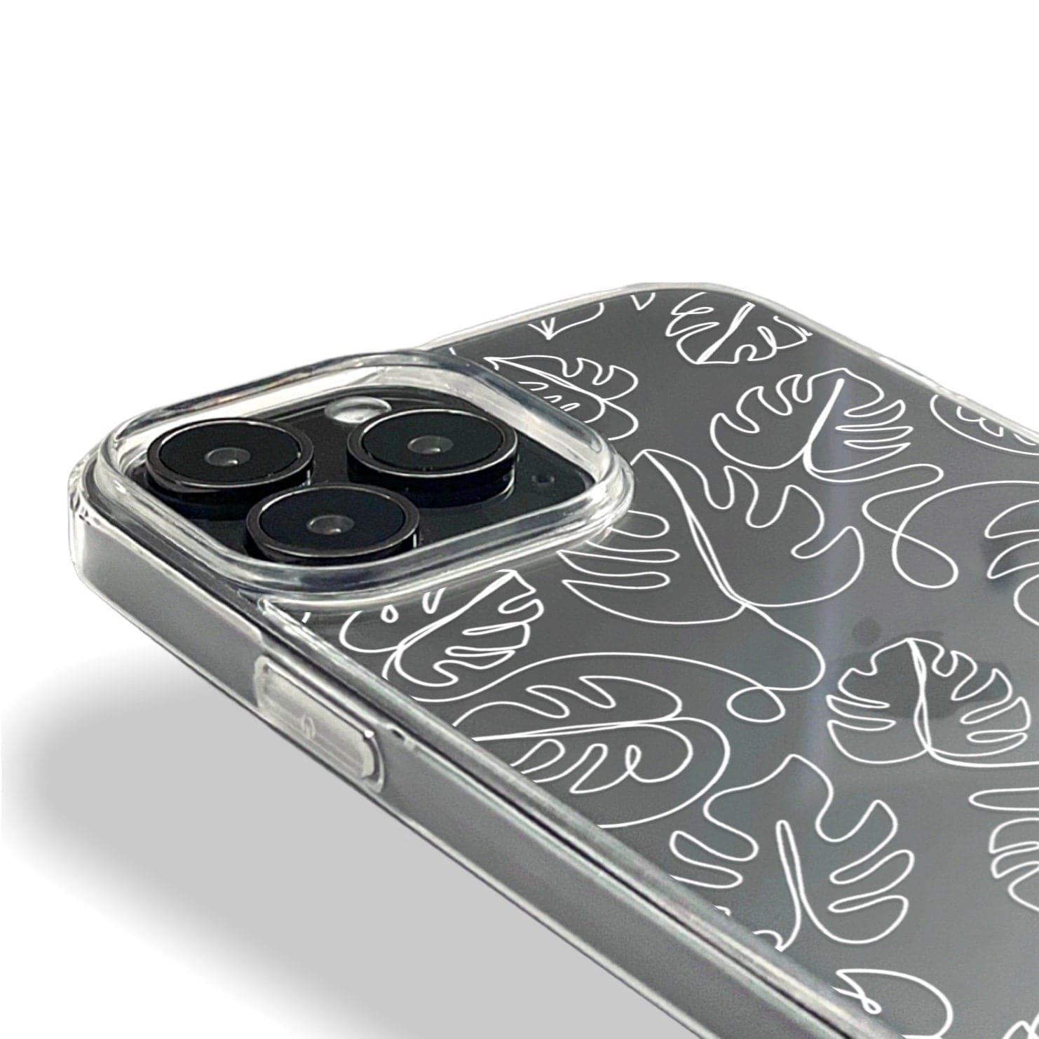 casetify monstera Monstera Leaf Line Art Clear Phone Case by The Urban Flair