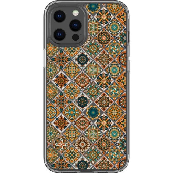 Mosaic Tile Clear Phone Case for Apple iPhone 15 more The