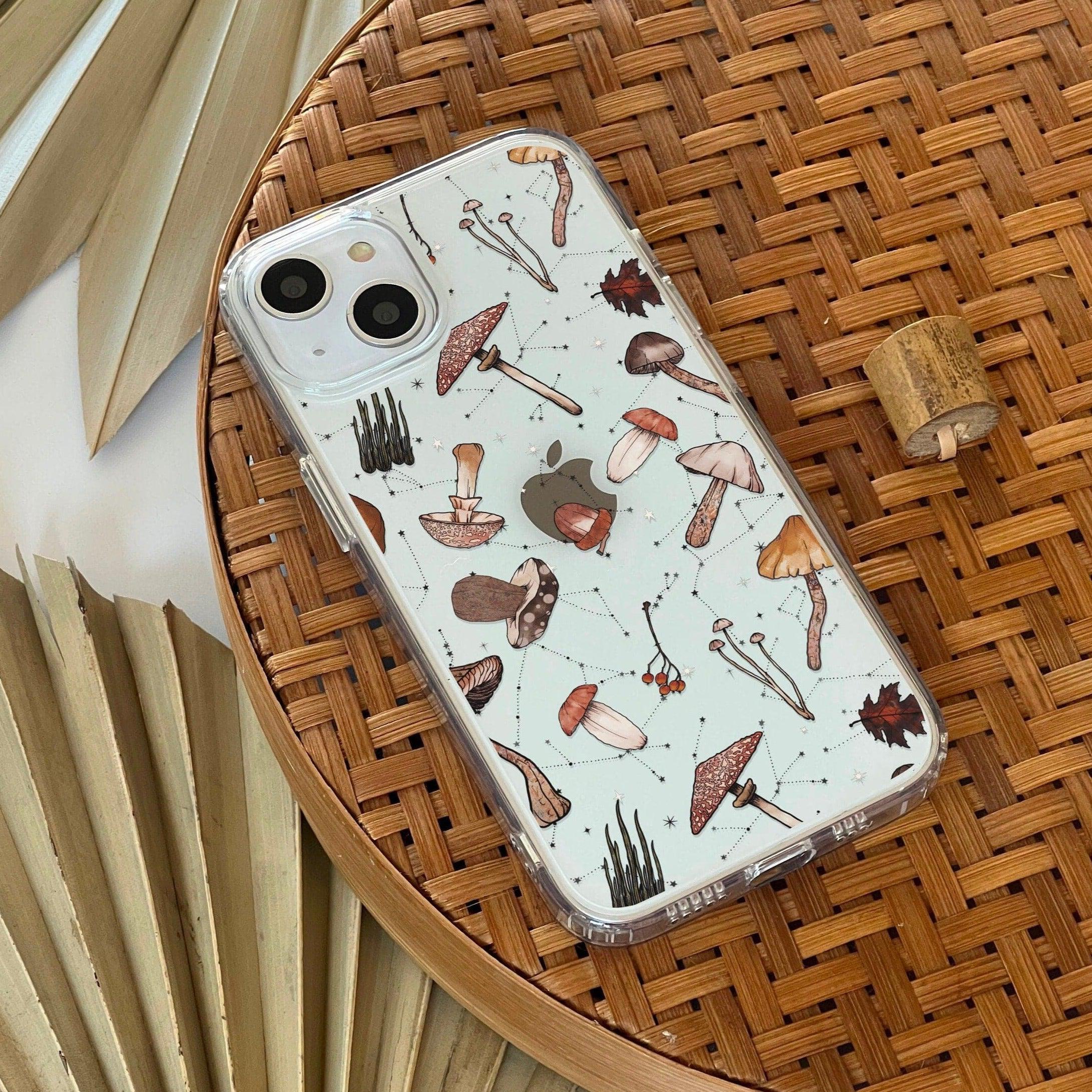 Mushroom Constellations Clear Phone Case Mushroom Constellations Clear Phone Case