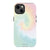 iPhone 13 Satin (Semi-Matte) Muted Pastel Tie Dye Tough Phone Case - The Urban Flair