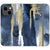 iPhone 13 Mini Navy Gold Watercolor Wallet Phone Case - The Urban Flair