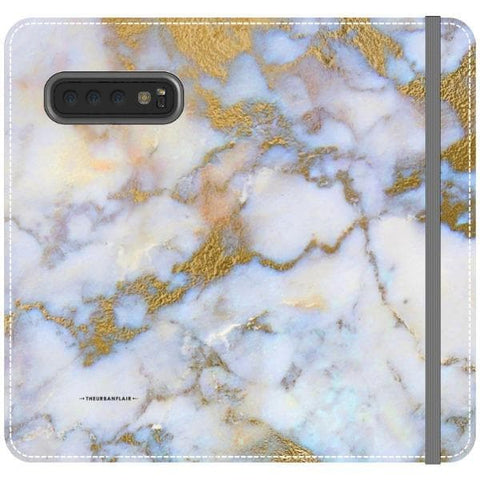 Galaxy S10 Plus Opal Marble Wallet Phone Case - The Urban Flair