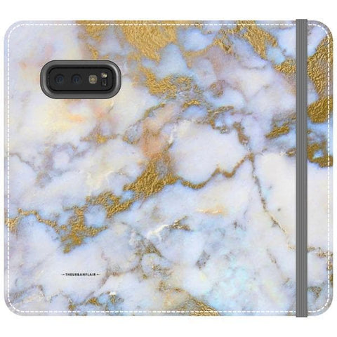Galaxy S10e Opal Marble Wallet Phone Case - The Urban Flair