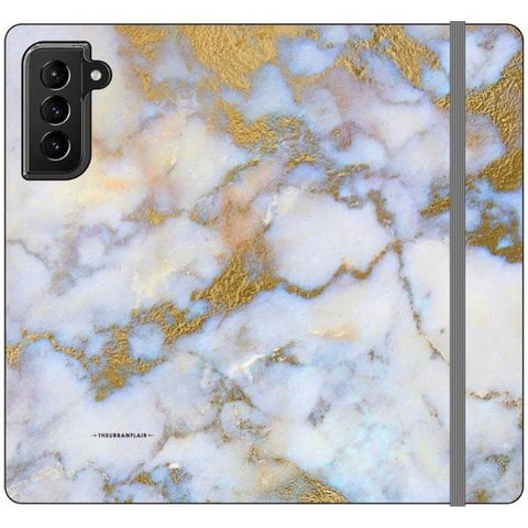 Galaxy S21 Plus Opal Marble Wallet Phone Case - The Urban Flair