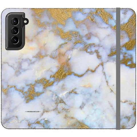 Galaxy S21 Opal Marble Wallet Phone Case - The Urban Flair