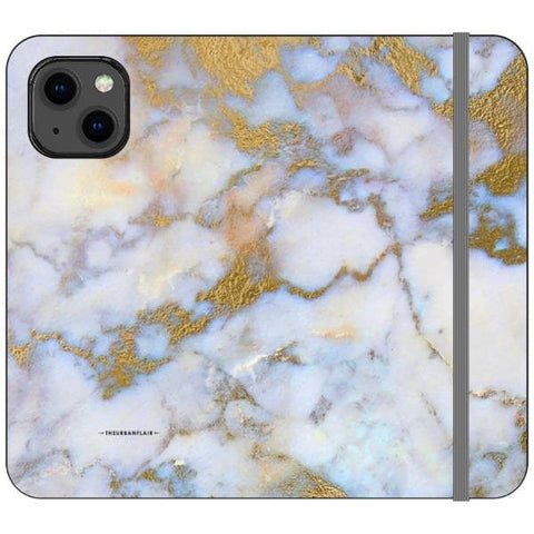 iPhone 13 Opal Marble Wallet Phone Case - The Urban Flair