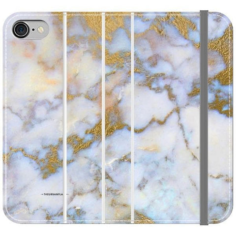 iPhone 7/8/SE 2020 Opal Marble Wallet Phone Case - The Urban Flair