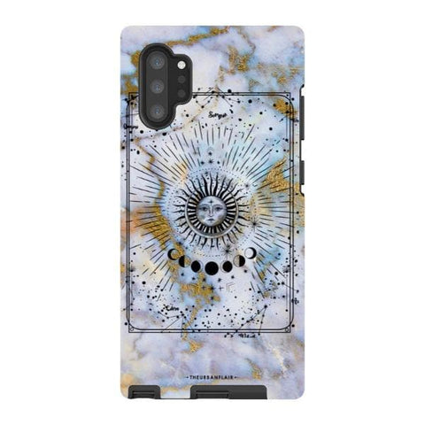 Galaxy Note 10 Plus Satin (Semi-Matte) Opal Marble Zodiac Tough Phone Case - The Urban Flair