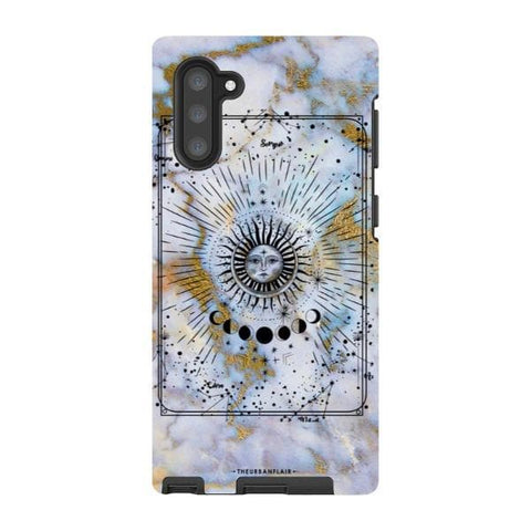 Galaxy Note 10 Satin (Semi-Matte) Opal Marble Zodiac Tough Phone Case - The Urban Flair