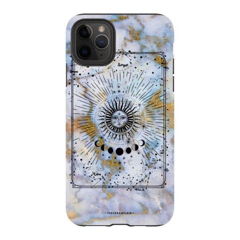 iPhone 11 Pro Max Satin (Semi-Matte) Opal Marble Zodiac Tough Phone Case - The Urban Flair