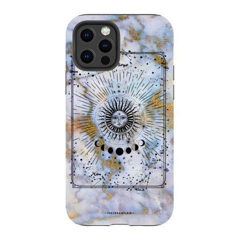 iPhone 12 Pro Satin (Semi-Matte) Opal Marble Zodiac Tough Phone Case - The Urban Flair