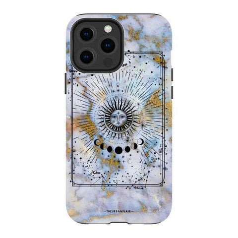 iPhone 13 Pro Max Satin (Semi-Matte) Opal Marble Zodiac Tough Phone Case - The Urban Flair