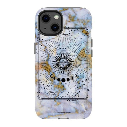 iPhone 13 Satin (Semi-Matte) Opal Marble Zodiac Tough Phone Case - The Urban Flair