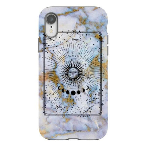 iPhone XR Gloss (High Sheen) Opal Marble Zodiac Tough Phone Case - The Urban Flair