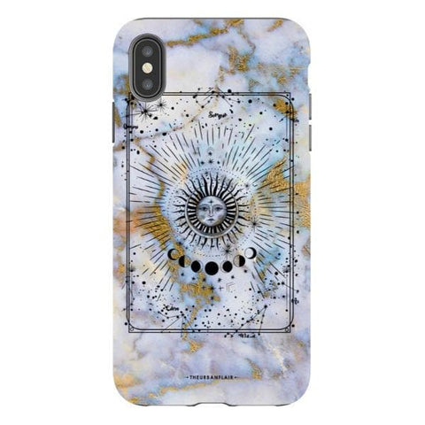 iPhone XS Max Satin (Semi-Matte) Opal Marble Zodiac Tough Phone Case - The Urban Flair