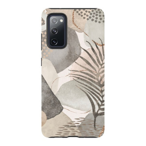 Pale Abstract Shapes Tough Phone Case Galaxy S20 FE Satin [Semi-Matte] exclusively offered by The Urban Flair