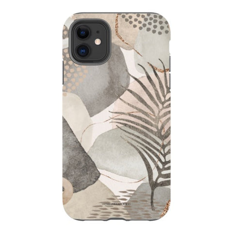 Pale Abstract Shapes Tough Phone Case iPhone 11 Gloss [High Sheen] exclusively offered by The Urban Flair