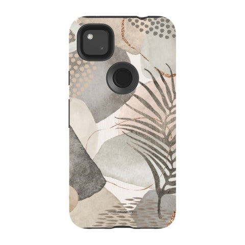 Pale Abstract Shapes Tough Phone Case Pixel 4A 4G Gloss [High Sheen] exclusively offered by The Urban Flair