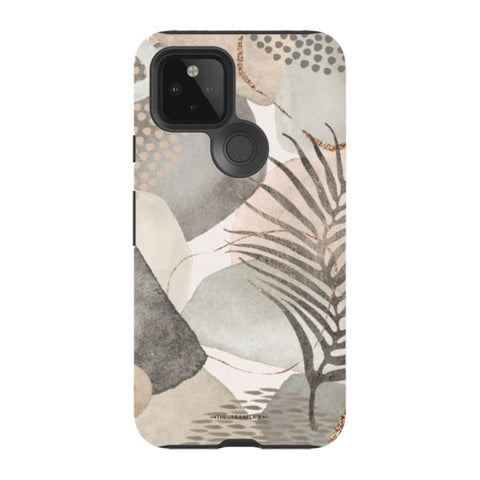 Pale Abstract Shapes Tough Phone Case Pixel 5 5G Satin [Semi-Matte] exclusively offered by The Urban Flair