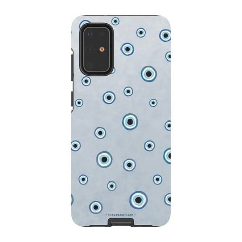 Galaxy S20 Plus Gloss (High Sheen) Pale Baby Blue Evil Eye Tough Phone Case - The Urban Flair