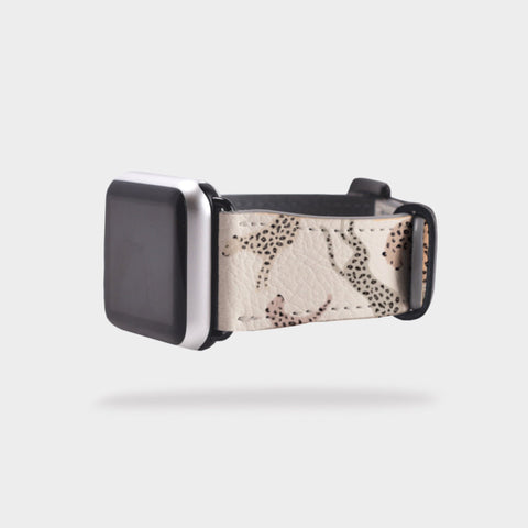 Shop The Pale Leopard Apple Watch Band Exclusively at The Urban Flair - Trendy Faux/Vegan Leather iWatch Straps - Affordable Replacements Bands For Women