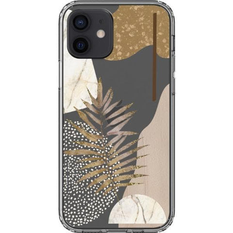 iPhone 12 2 Pale Modern Boho Shapes Clear Phone Cases - The Urban Flair