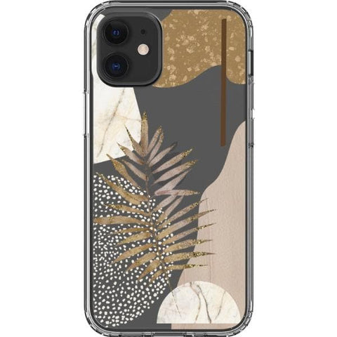 iPhone 12 Mini 2 Pale Modern Boho Shapes Clear Phone Cases - The Urban Flair