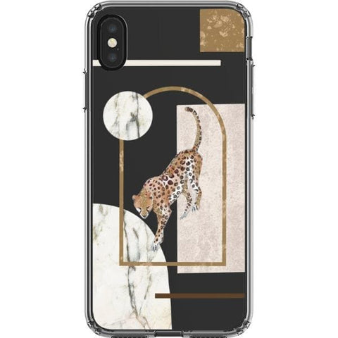 iPhone XS Max 1 Pale Modern Boho Shapes Clear Phone Cases - The Urban Flair