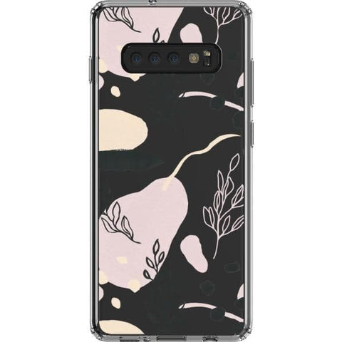 Galaxy S10 Plus Pale Modern Shapes Clear Phone Case - The Urban Flair