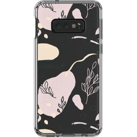 Galaxy S10e Pale Modern Shapes Clear Phone Case - The Urban Flair