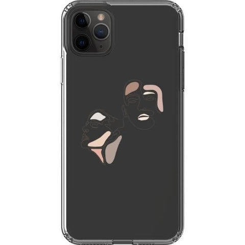 Shop The Pale Pink Nude Line Art Cases For iPhone 12 Mini 11 Pro Max XR XS X 7 8 Plus SE 2020 With Aesthetic Color Block Shapes Design Exclusively at The Urban Flair - Trendy Aesthetic Covers Available for Apple iPhone and Samsung Galaxy Devices