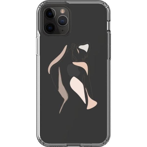Shop The Pale Pink Nude Line Art Cases For iPhone 12 Mini 11 Pro Max XR XS X 7 8 Plus SE 2020 With Aesthetic Color Block Shapes Design Exclusively at The Urban Flair - Trendy Aesthetic Covers Available for Apple iPhone and Samsung Galaxy Devices