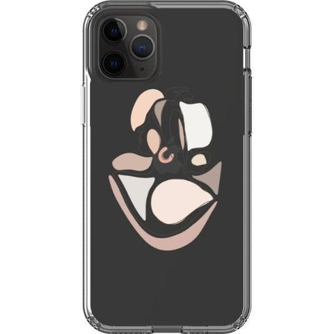 Shop The Pale Pink Nude Line Art Cases For iPhone 12 Mini 11 Pro Max XR XS X 7 8 Plus SE 2020 With Aesthetic Color Block Shapes Design Exclusively at The Urban Flair - Trendy Aesthetic Covers Available for Apple iPhone and Samsung Galaxy Devices