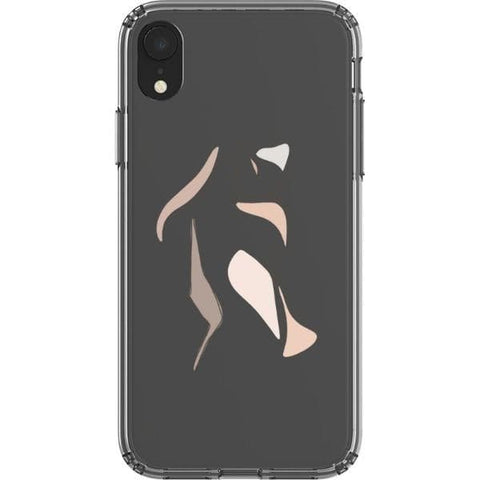 Shop The Pale Pink Nude Line Art Cases For iPhone 12 Mini 11 Pro Max XR XS X 7 8 Plus SE 2020 With Aesthetic Color Block Shapes Design Exclusively at The Urban Flair - Trendy Aesthetic Covers Available for Apple iPhone and Samsung Galaxy Devices